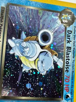 Vintage Dark Blastoise Team Rocket 3/82 Holo 70 HP Pokemon Card - Image 3