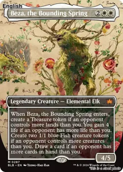 Beza, the Bounding Spring (Borderless) EN [BLB - 287] - NM TCG MTG - Image 1