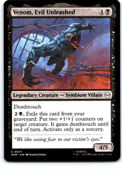 Venom, Evil Unleashed 71 Common Marvel's Spider-Man Magic: The Gathering NM - Image 1