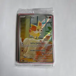 Pokemon TCG Fennekin 080 Promo Pokemon Center Stamped Sealed - Image 1
