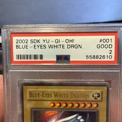 Yugioh Blue-Eyes White Dragon SDK-001 PSA 2 - HOLO BLEED 🩸 - Image 2