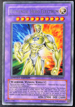 Yu-Gi-Oh! MDP2-EN001 Elemental Hero Electrum UPPER DECK SILVER EYE OF ANUBIS - Image 1