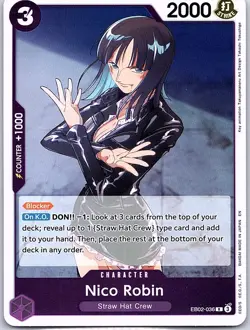 Nico Robin EB02-036 Anime 25th Collection - One Piece Card Game - NM - Image 1