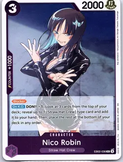 Nico Robin EB02-036 Anime 25th Collection - One Piece Card Game - NM - Image 1