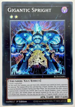 BLTR-EN091 Gigantic Spright - Secret Rare 1st Edition Near Mint YuGiOh Card - Image 1