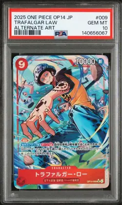 PSA Trafalgar Law 009 Trading Card Alternate Art PSA10 Rare Collectible - Image 2