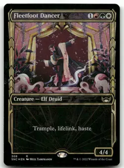 Fleetfoot Dancer (Showcase) #308 (Foil) (NM) Streets New Capenna SNC Magic MTG - Image 1