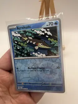 Arrokuda 062/182 SV Destined Rivals Reverse Holo Common Pokemon TCG NM/MINT - Image 3