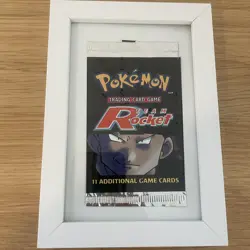 Pokemon Tcg Team Rocket Giovanni Empty Artwork In White Frame - Image 1