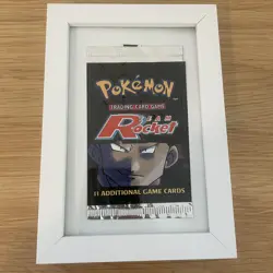 Pokemon Tcg Team Rocket Giovanni Empty Artwork In White Frame - Image 2
