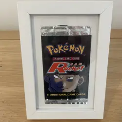 Pokemon Tcg Team Rocket Giovanni Empty Artwork In White Frame - Image 3