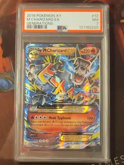 2016 Pokemon XY M Charizard EX Generations #12 PSA 7 Near Mint - Image 1