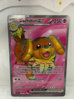Dachsbun ex 160/142 Ultra Rare Stellar Crown Near Mint Pokemon Tcg Nm - Image 2