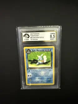 Pokemon Dark Wartortle 1st edition Team Rocket CGA 8.5 NEAR MINT-MINT - Image 1