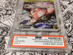 2024 One Piece OP06 Wings Of The Captain #107 Kozuki Momonosuke PSA 10 - Image 4