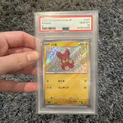 PSA 10 Pawmi Shiny Treasure ex #247 sv4a Pokemon Card Japanese 2023 LOW POP 🔥🔥 - Image 1