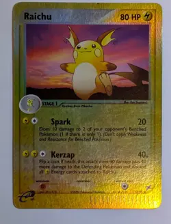 Raichu 13/95 Reverse Holo EX Team Magma vs Team Aqua Pokemon Card - Image 1