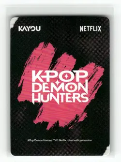 Kayou Kpop Demon Hunters Trading Card Energy Edition Zoey SP KPDH01-SP-003 - Image 2