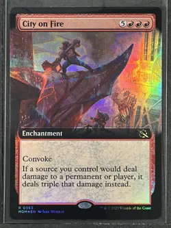 City on Fire (Extended Art) #363 March of the Machine FOIL 250010 - Image 1