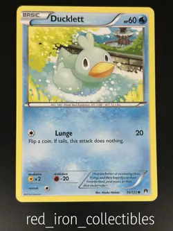 Ducklett 36/122 Common BREAKPoint XY Pokemon Card 2016 - Image 1