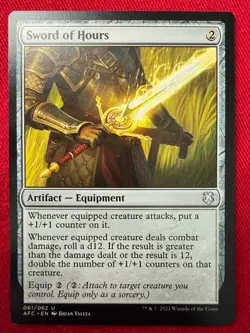 Sword of Hours AFC 061, Near Mint, Commander: Adventures in the Forgotten Realm - Image 1