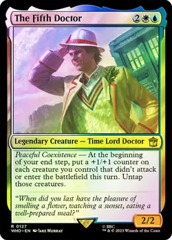 The Fifth Doctor Foil Doctor Who Commander NM MTG - Image 1