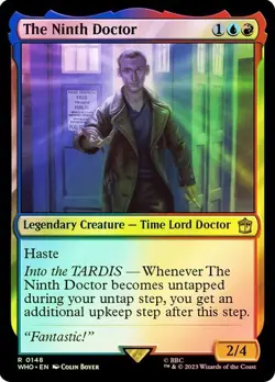 The Ninth Doctor Foil Doctor Who Commander NM MTG - Image 1