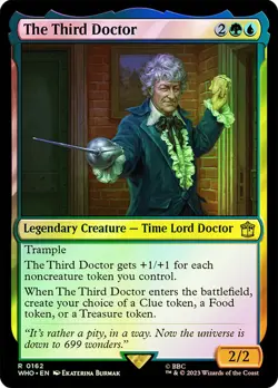 The Third Doctor Foil Doctor Who Commander NM MTG - Image 1