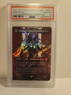 Sephiroth #527 PSA 10 GEM MINT Borderless Surge Foil | Final Fantasy MTG Collect - Image 1