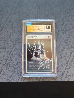 Pokemon: AUTOGRAPHED Darknes Energy Cosmos Holo 2003 RARE Yoshinobu Saito - CGC - Image 1
