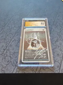Pokemon: AUTOGRAPHED Darknes Energy Cosmos Holo 2003 RARE Yoshinobu Saito - CGC - Image 3