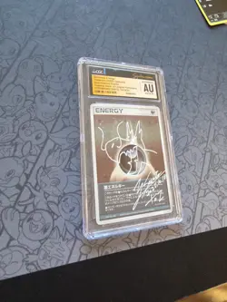 Pokemon: AUTOGRAPHED Darknes Energy Cosmos Holo 2003 RARE Yoshinobu Saito - CGC - Image 5