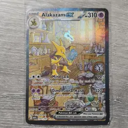 The Pokemon Company Alakazam ex 201/165 SV 151 SIR Full Art Holo (2023) - Image 1