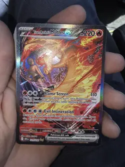 The Pokemon Company Team Rocket's Moltres ex 229/182 SV10 SIR Full Art Holo - Image 1