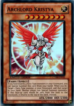 Yugioh Archlord Kristya CT08-EN010 Limited Edition Super Rare NM - Image 1