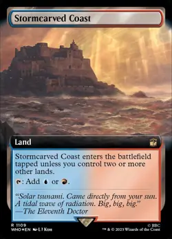 Stormcarved Coast- Universes Beyond: Dr. Who Surge Foil MTG-NM - Image 1