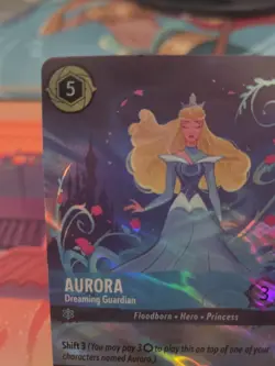 Disney Lorcana Aurora Dreaming Guardian Foil Enchanted 213/204 EN First Chapter - Image 4