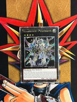 BLMR-EN083 Tellar Knight Ptolemaeus Quarter Century Secret Rare NM Yugioh Card - Image 1