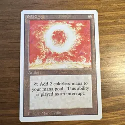 1994 Magic: The Gathering - Revised(3rd) - SOL RING - Vintage Rare - NM - Image 1