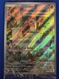 Pokemon Centre Charmander Obsidian Flames Stamped Promo Card Sealed - Image 2