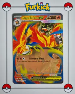 Mega Emboar ex MEP 035 | Black Star Promo | Standard | Pokemon Card | NM - Image 1