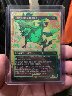 Traveling Chocobo (Borderless) (Neon Ink Green) Final Fantasy Foil - Image 1