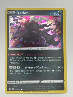 Darkrai 105/189 Holo Rare Darkness Ablaze Pokemon Holo Near Mint - Image 1