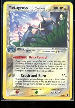 Pokemon TCG Metagross (Delta) EX Delta Species 11/113 Holo Rare Vintage [NM] - Image 1
