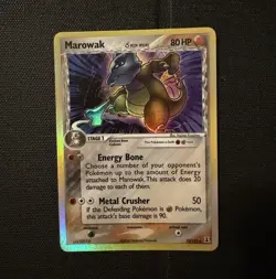 Pokemon TCG Marowak 10/113 Delta Species Reverse Holo Rare English 80 HP - Image 1