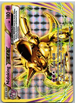 Nidoking BREAK 46/108 BREAK Rare Evolutions Pokemon - Image 1