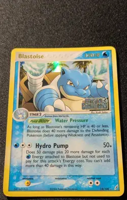 Pokemon EX CRYSTAL GUARDIANS - #14/100 Blastoise - Reverse Holo - ENG - MP/LP - Image 4