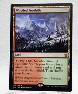 1 x WOODED FOOTHILLS [Khans Of Tarkir] Magic MTG - Image 1
