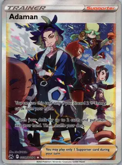 2023 Adaman Pokemon Crown Zenith Galarian Gallery GG57/GG70 Full Art Ultra Rare - Image 1