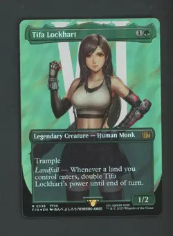 2025 MTG Final Fantasy Borderless Surge Foil #0536 Tifa Lockhart - Image 1